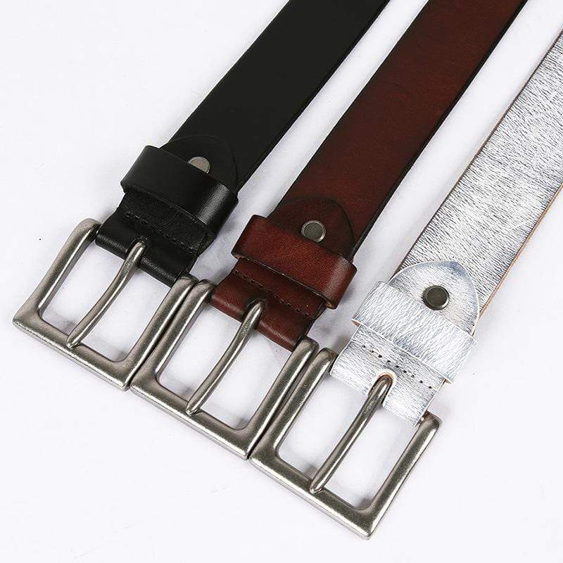 Men's Gothic Five Rows Of Rivets Belts