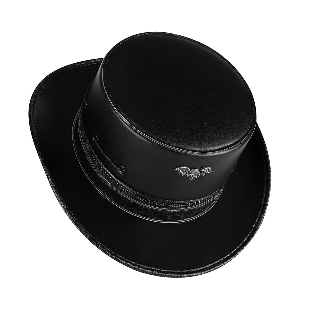 Kobine Men's Gothic Bat Zipper Hat