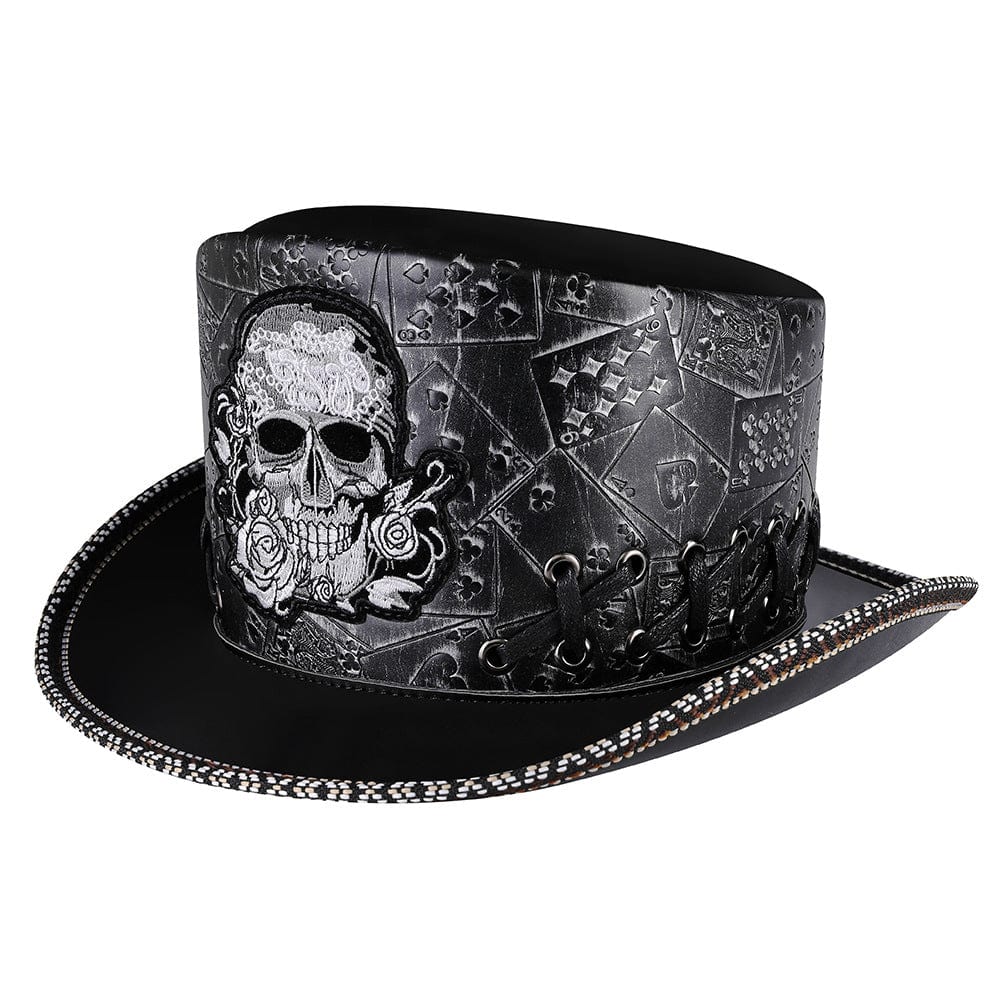 Kobine Men's Gothic Skull Embroidered Hat
