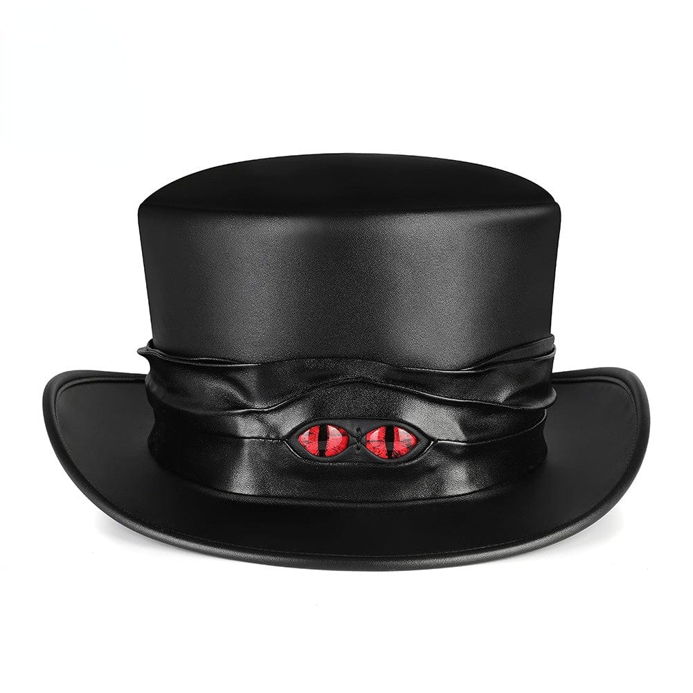 Kobine Men's Gothic Strappy Evil Eyes Hat