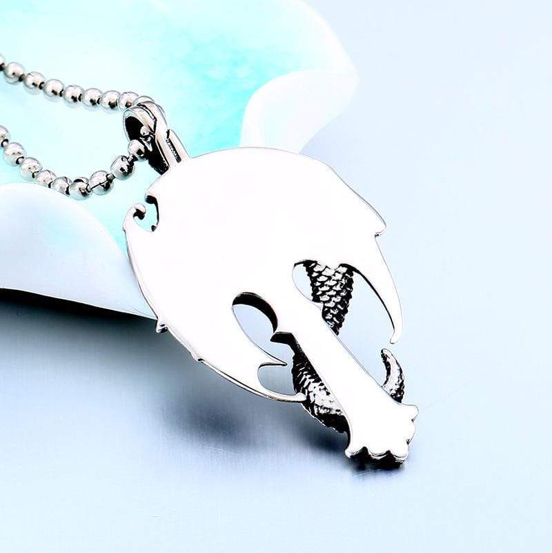 Men's Punk Dragon Axe Necklace