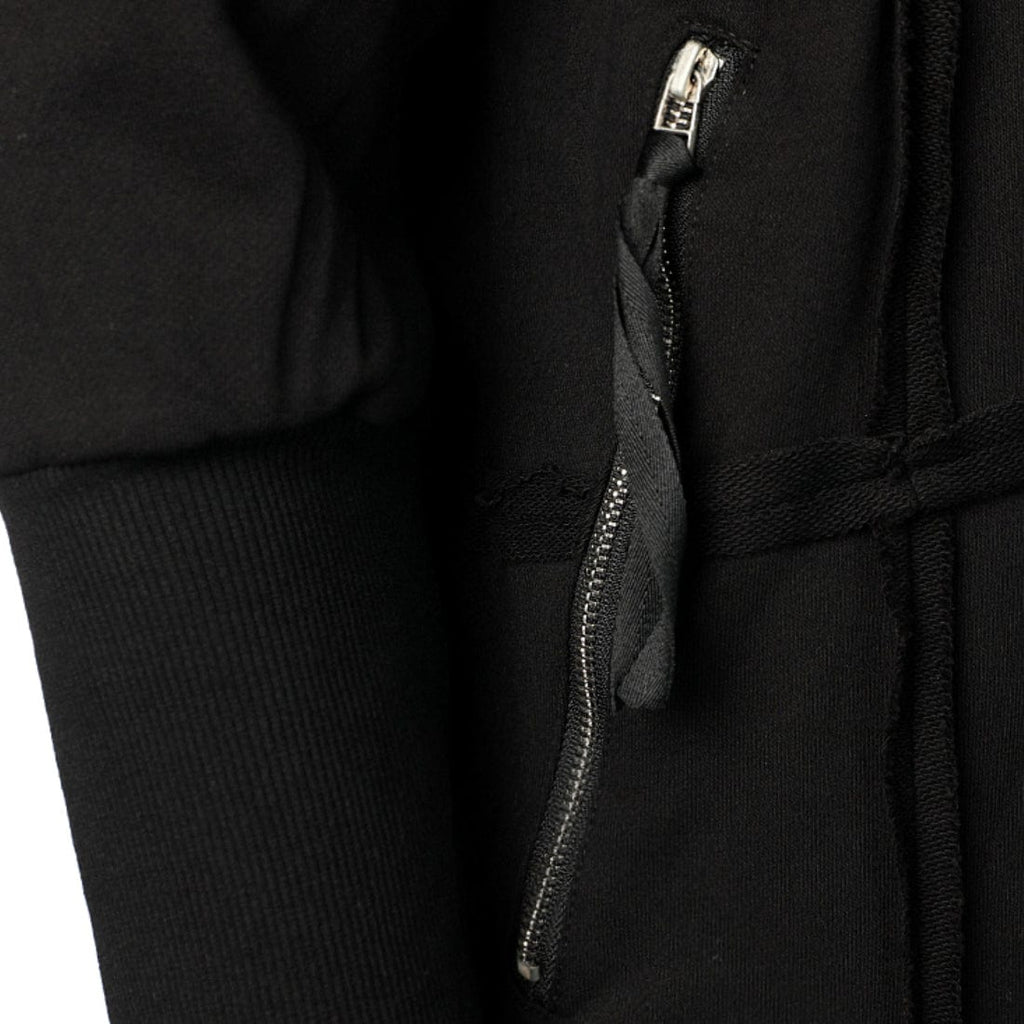 Kobine Men's Punk Irregular Splice Zipper Hoodies
