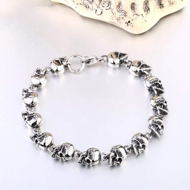 Men's Punk Multi-skulls Bracelet