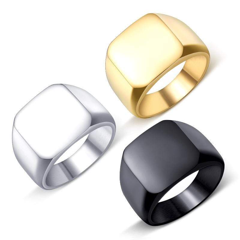 Men's Punk Pure Color Rings