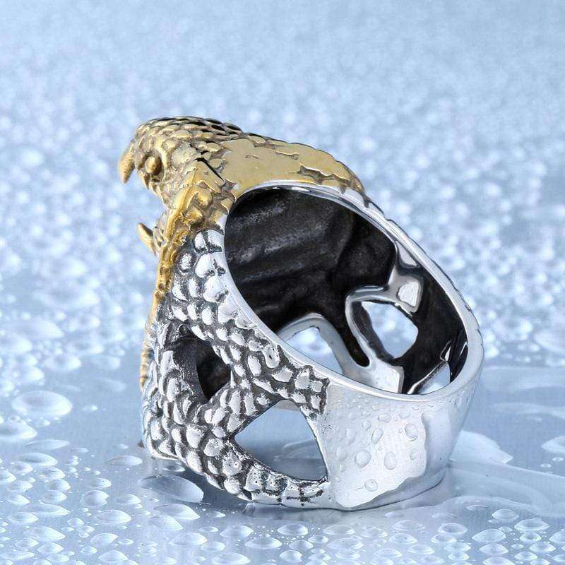 Men's Punk Snake's Head Rings
