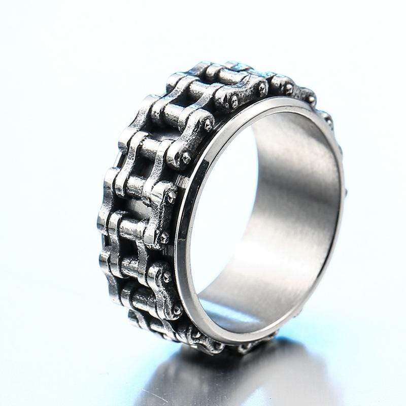 Men's Punk Turnable Chains Rings