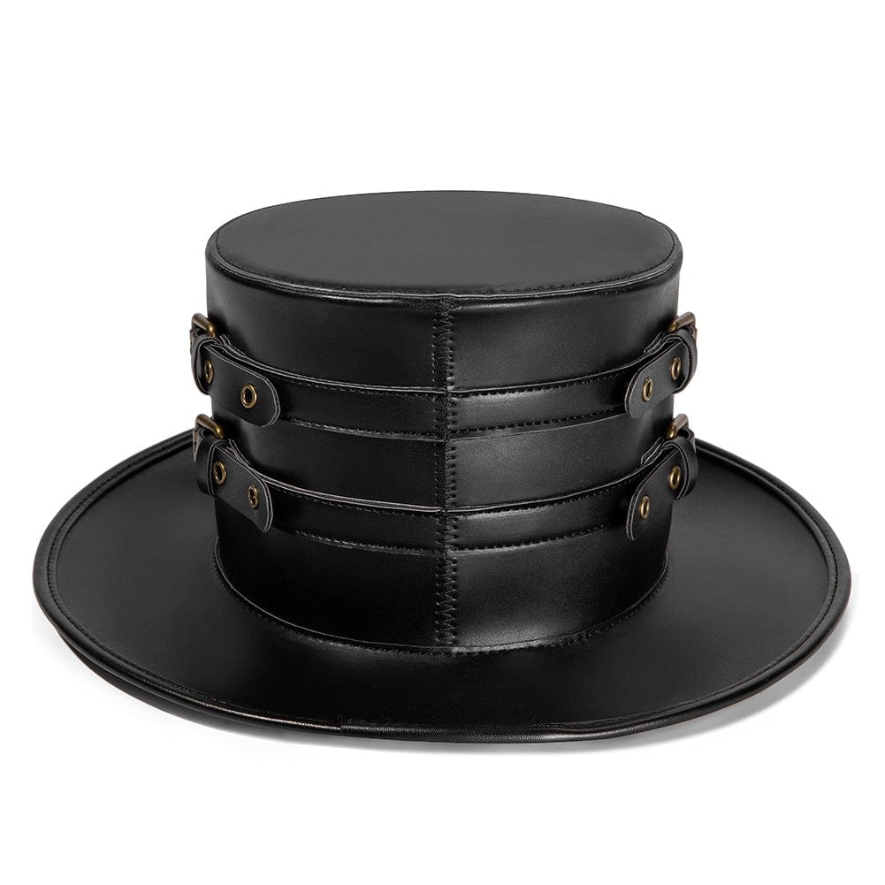 Kobine Men's Steampunk Metal Elk Hat