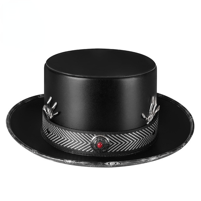 Kobine Men's Steampunk Skeleton Splice Hat