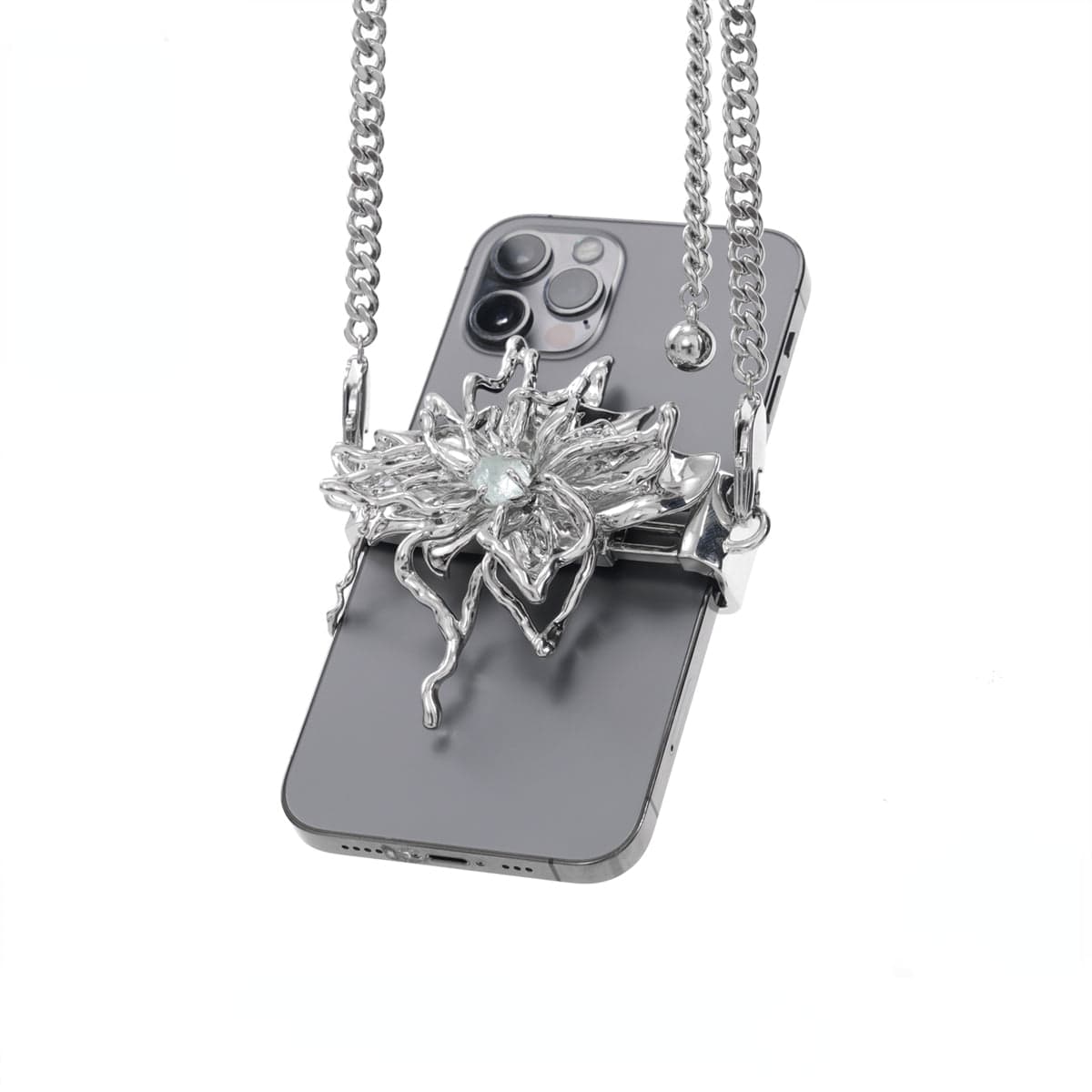 Kobine Punk Lotus Phone Case Chain