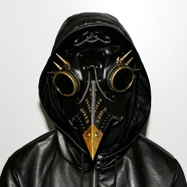 Kobine Steampunk Cutout Nailed Splice Beak Mask