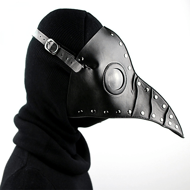 Kobine Steampunk Plicated Cosplay Beak Mask