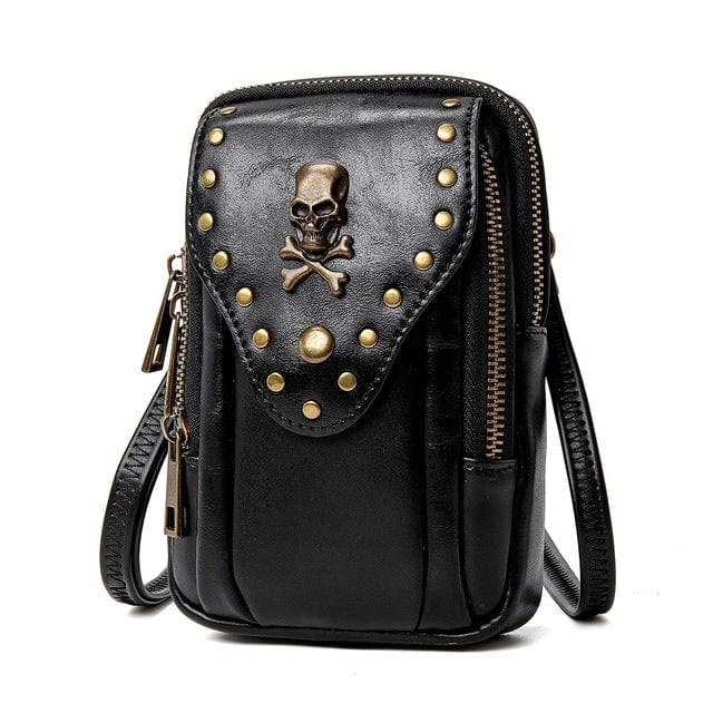 Kobine Steampunk Skull Square Mini Bag
