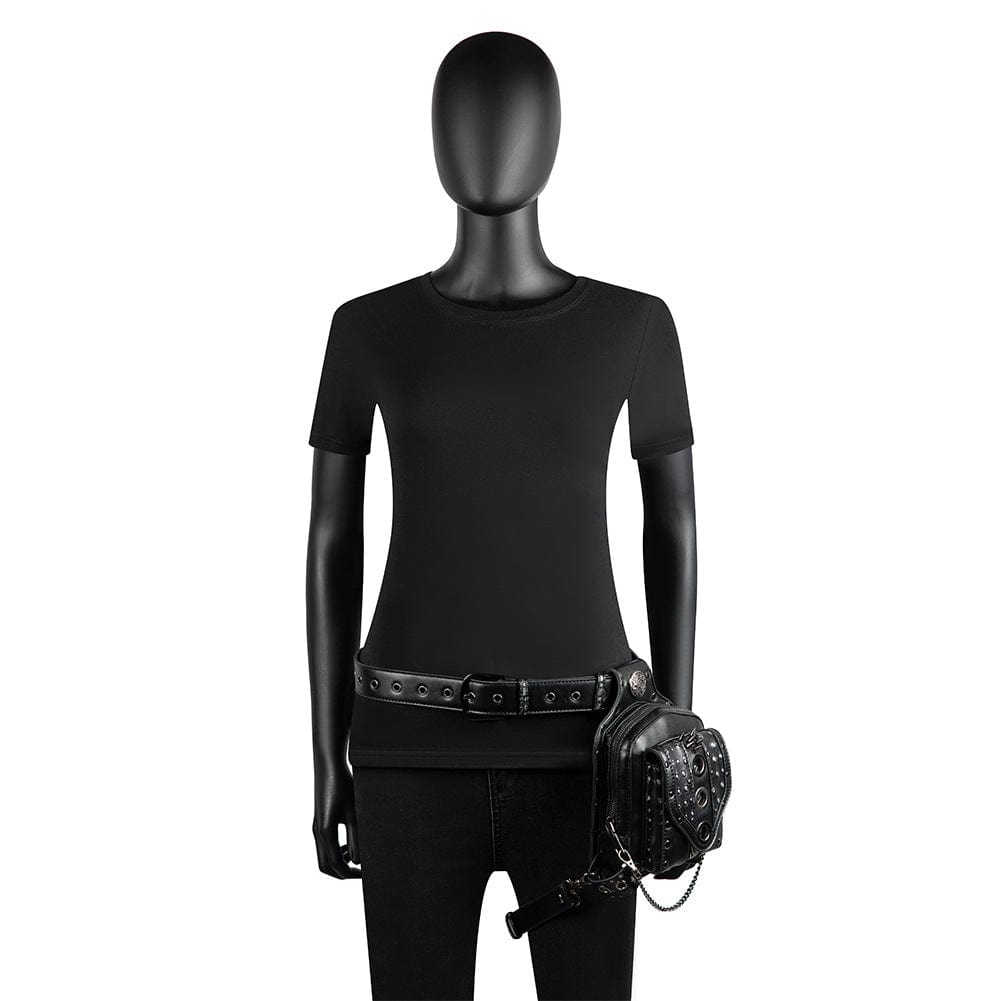 Kobine Unisex Punk Rivet Nailed Waist Bag