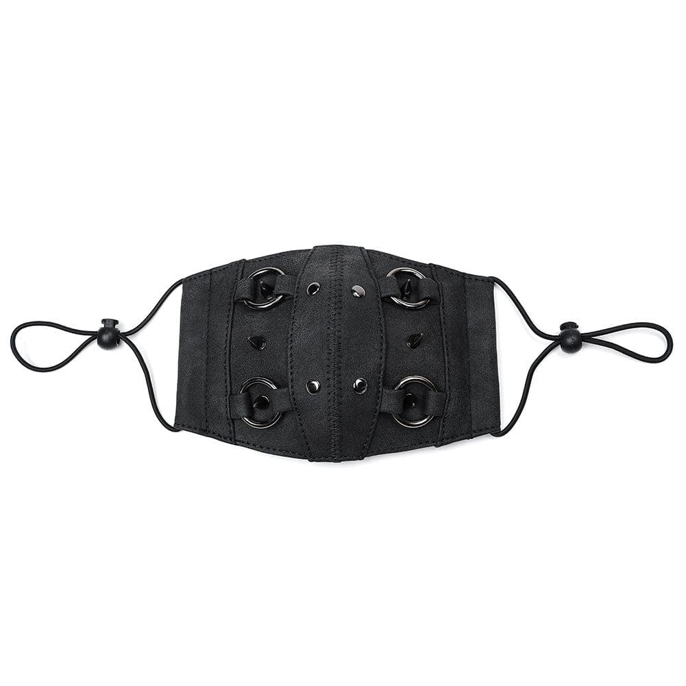 Kobine Unisex Steampunk Annuli Splice Rivets Mask