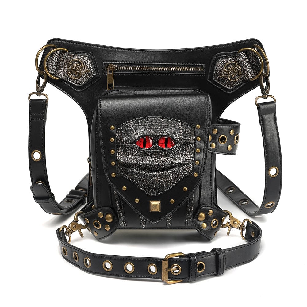 Kobine Unisex Steampunk Evil Eyes Multifunctional Bag