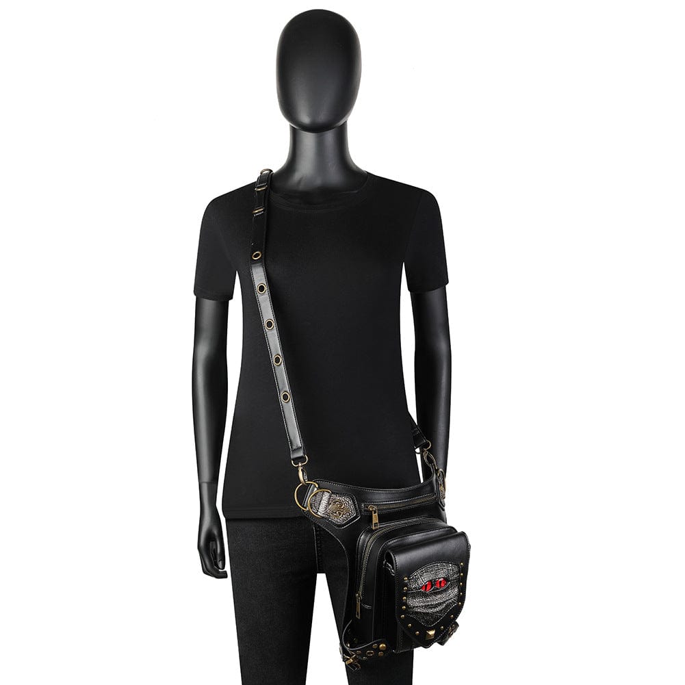 Kobine Unisex Steampunk Evil Eyes Multifunctional Bag