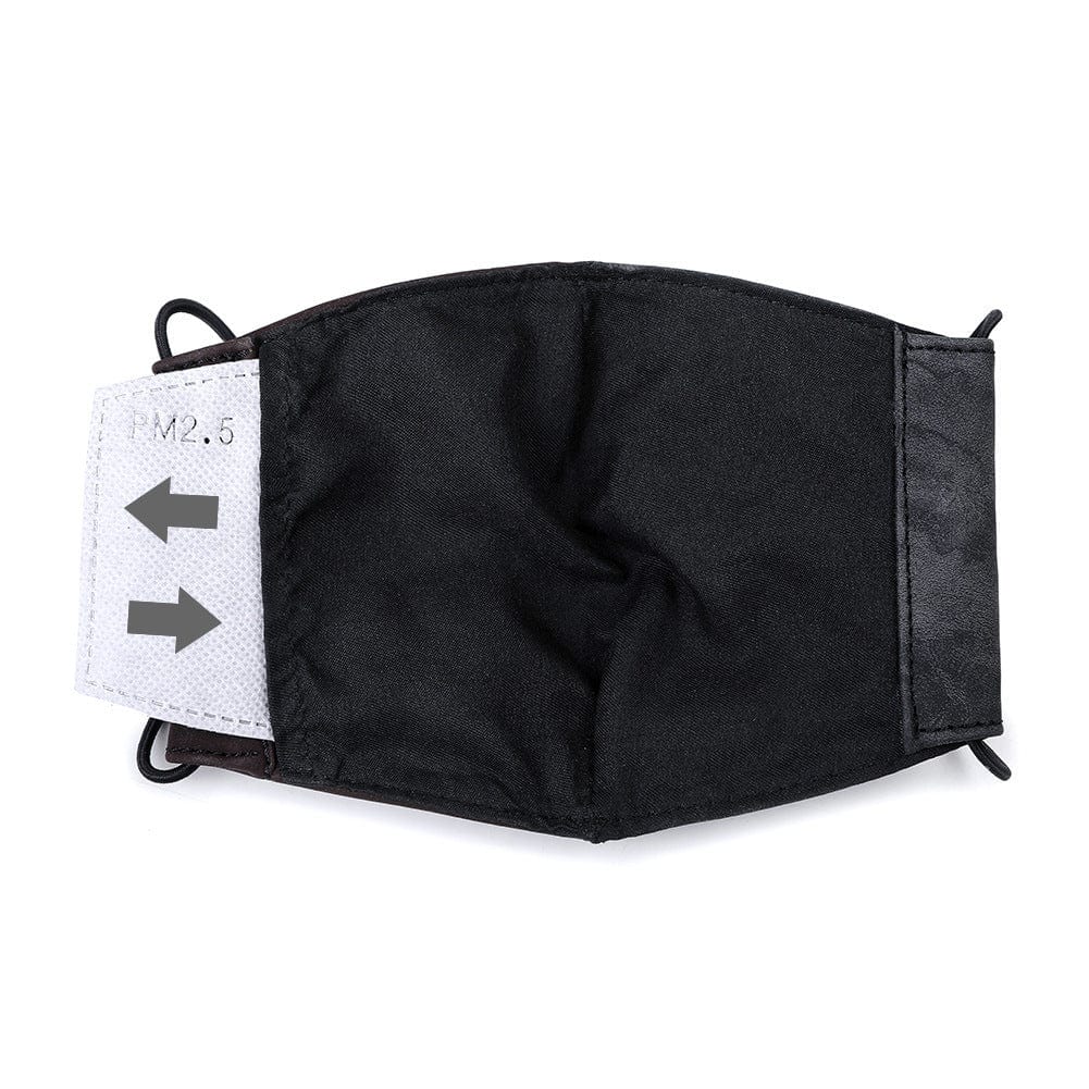 Kobine Unisex Steampunk Rivets Eyelets Adjustable Mask