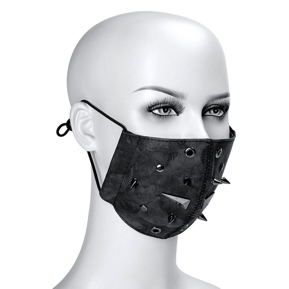 Kobine Unisex Steampunk Rivets Eyelets Mask