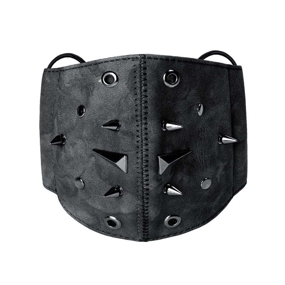 Kobine Unisex Steampunk Rivets Eyelets Mask