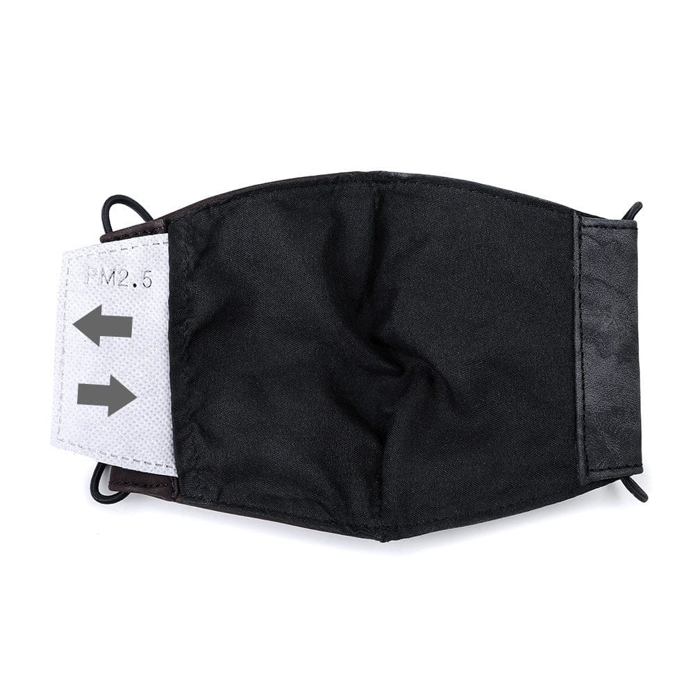 Kobine Unisex Steampunk Rivets Eyelets Stitch Mask