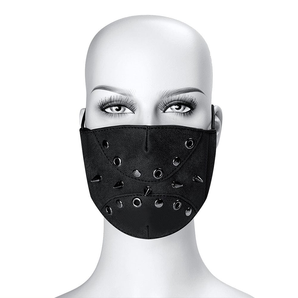 Kobine Unisex Steampunk Rivets Splice Eyelets Mask