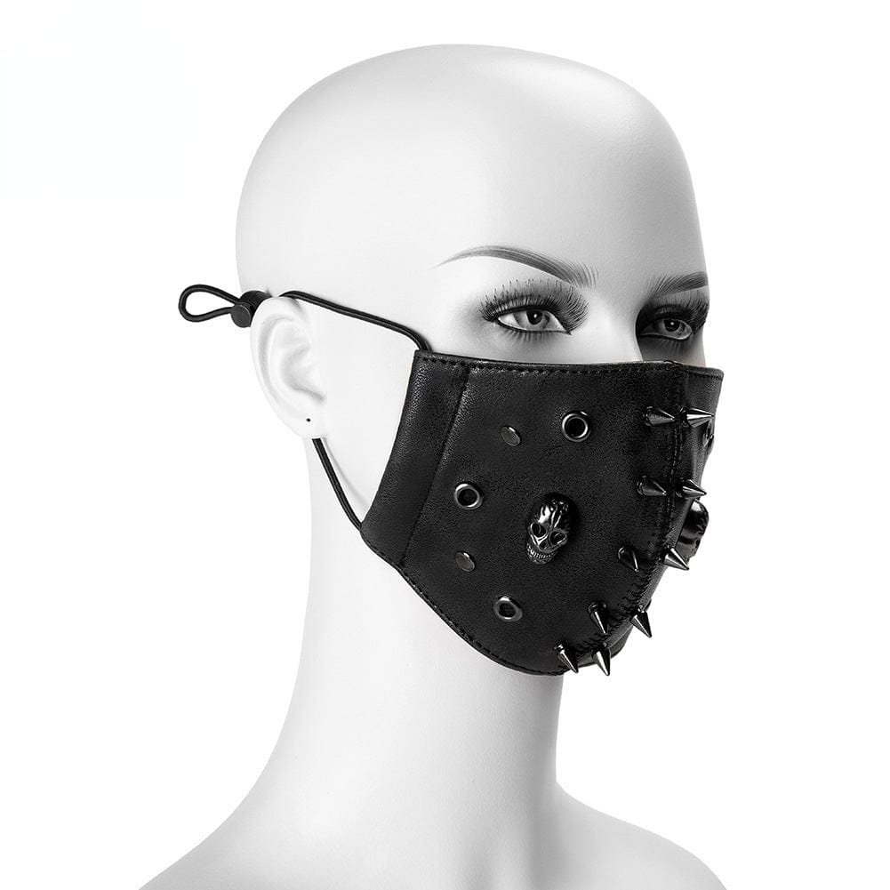 Kobine Unisex Steampunk Skulls Rivets Mask