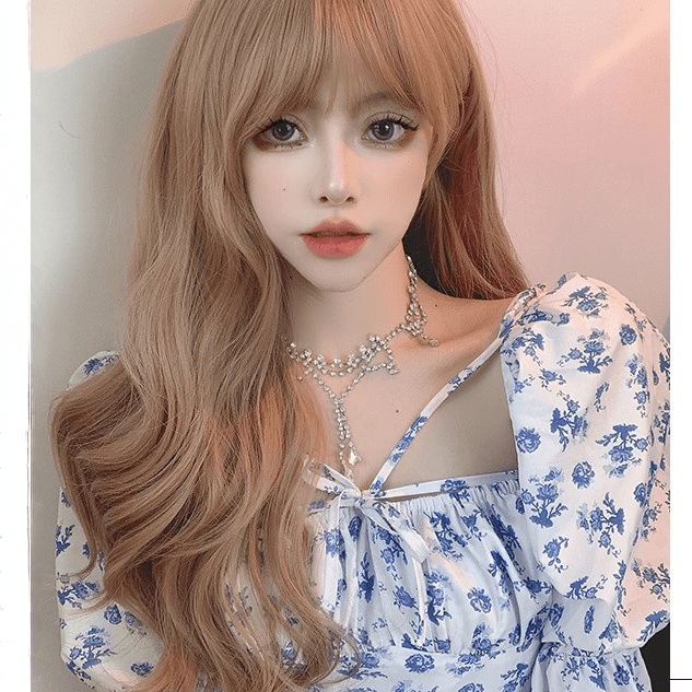 Kobine Women's Big Curly Synthetics Hair Wig