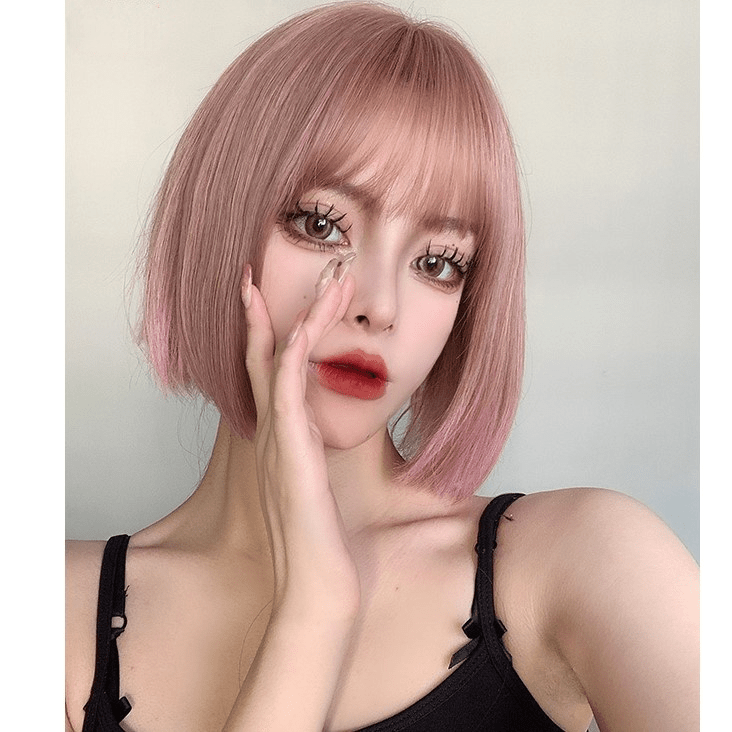 Kobine Women's Bob Haircut Synthetic Hair Extension