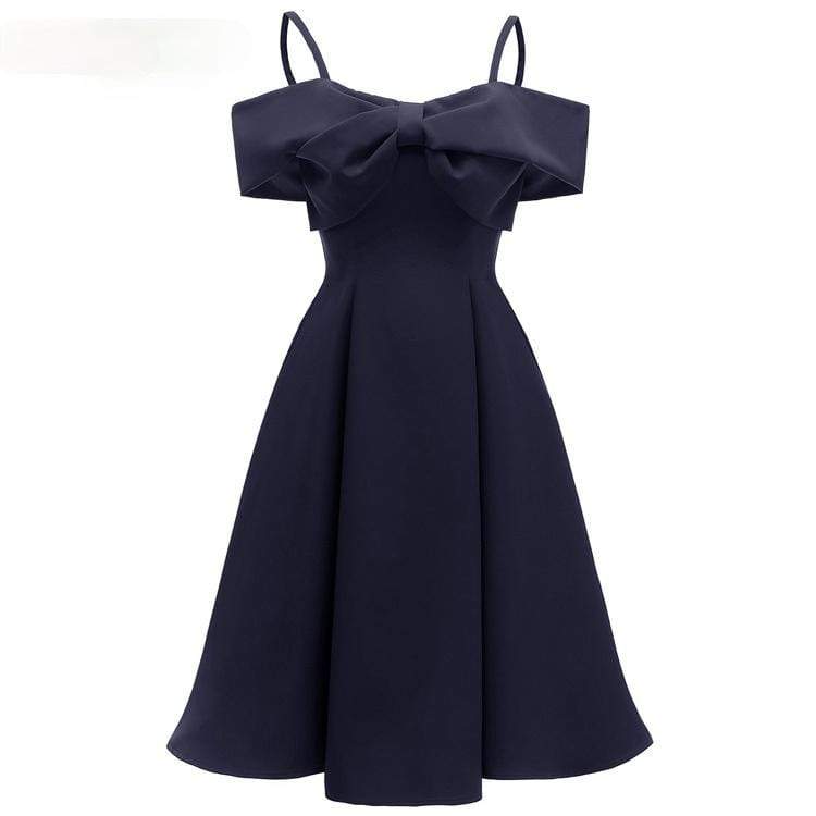 Women's Bowknot Slip Dresses Bridesmaid Dresses
