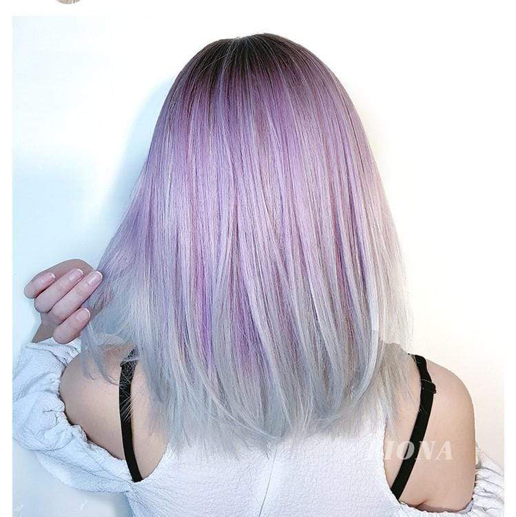 Kobine Women's Color Gradient Short Synthetic Hair Wig