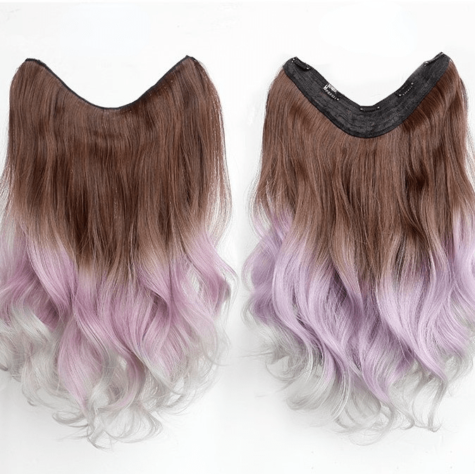 Kobine Women's Double Color Deep Wave Synthetics Hair Extension