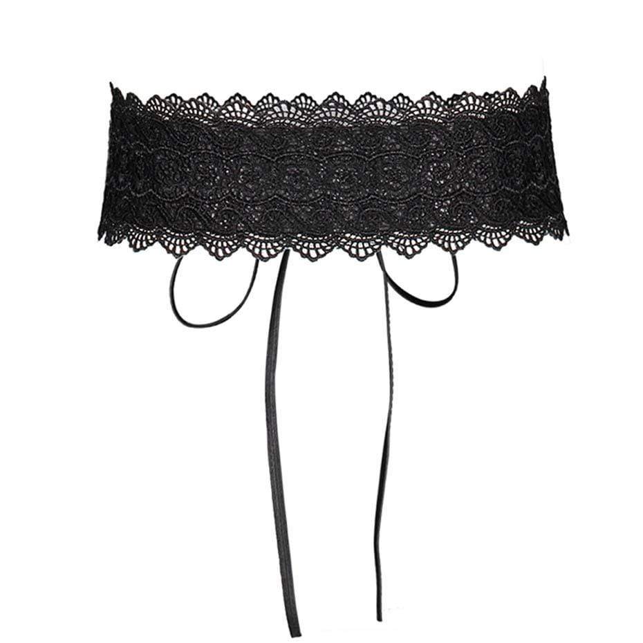 Women's Floral Lace-up Belts