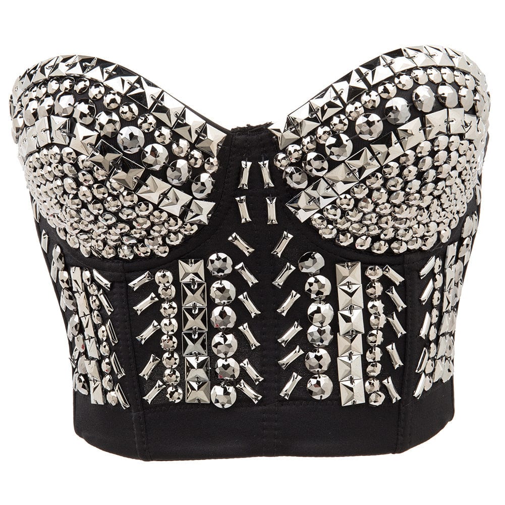 Kobine Women's Gothic Beaded Bustier