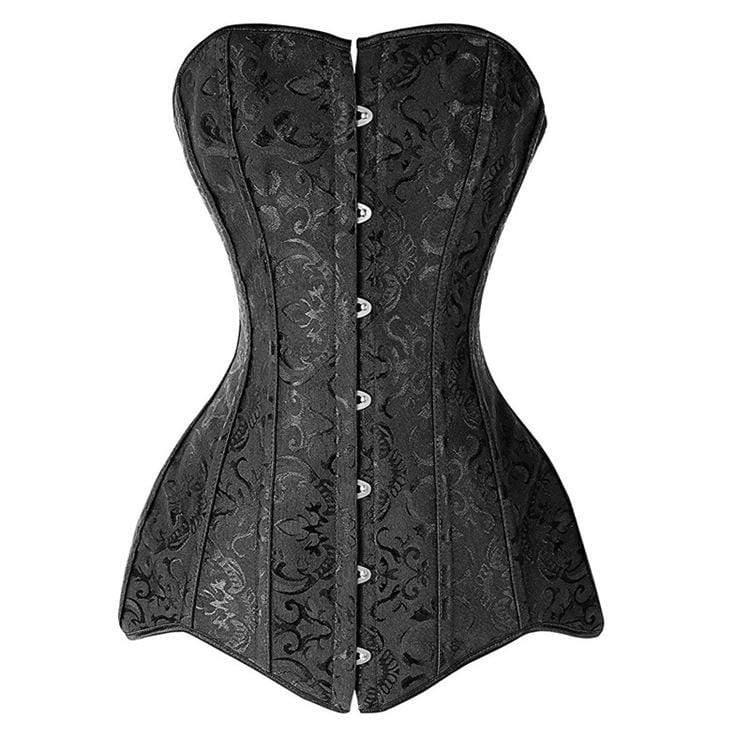 Women's Gothic Floral Overbust Corsets