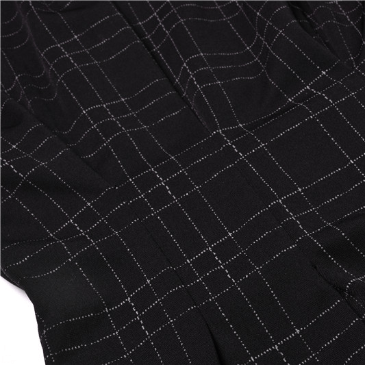 Kobine Women's Gothic Plaid High-waisted Dresses