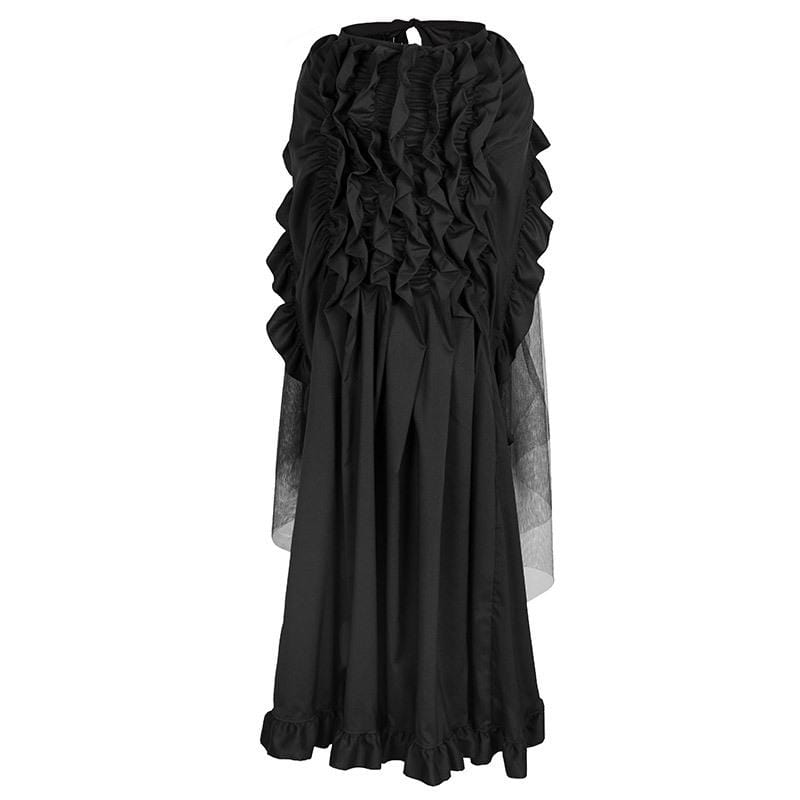 Women's Gothic Ruffled Mess Skirts