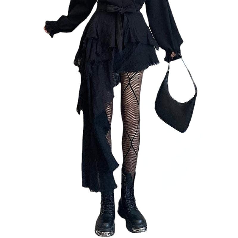 Kobine Women's Moon Fishnet Stockings