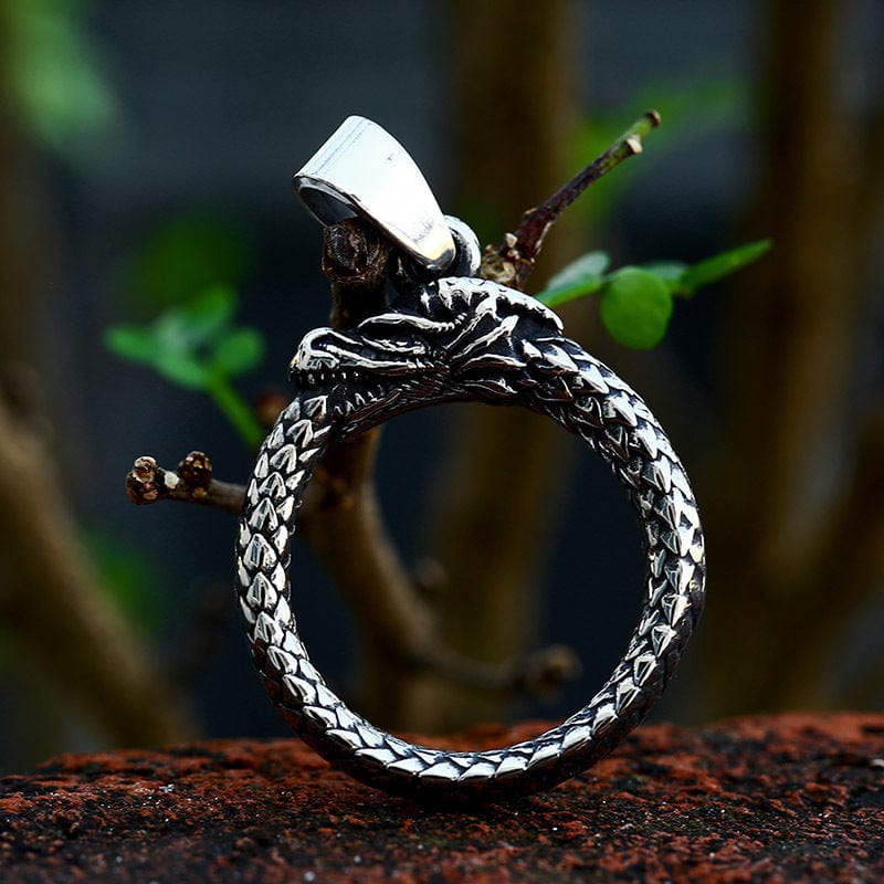 Kobine Women's Punk Dragon Annular Necklace