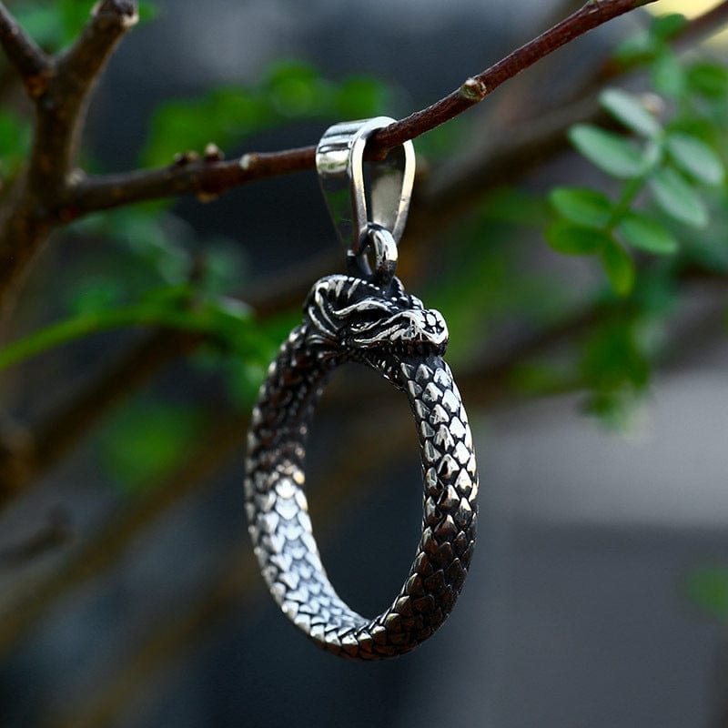 Kobine Women's Punk Dragon Annular Necklace