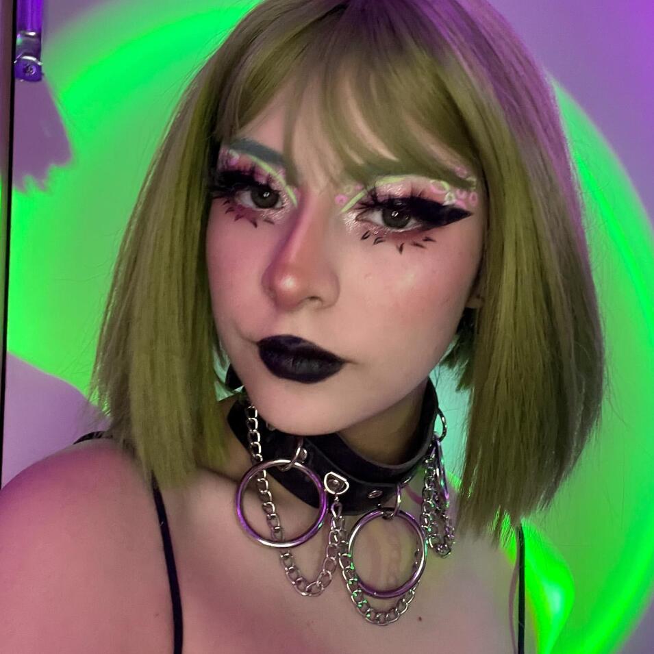 Kobine Women's Punk Metal Chains Faux Leather Wide Choker With Three Rings