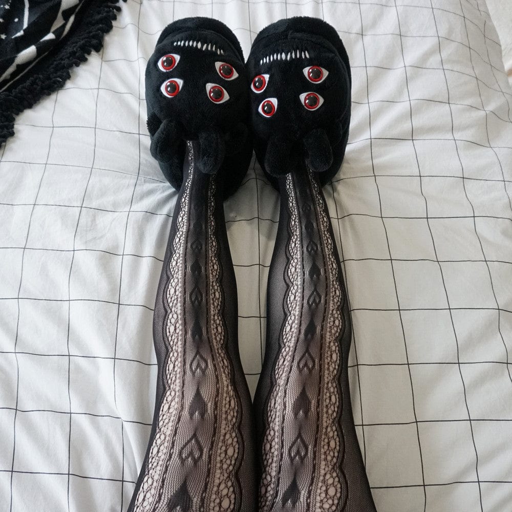 Kobine Women's Punk Rippled Fishnet Pantynose