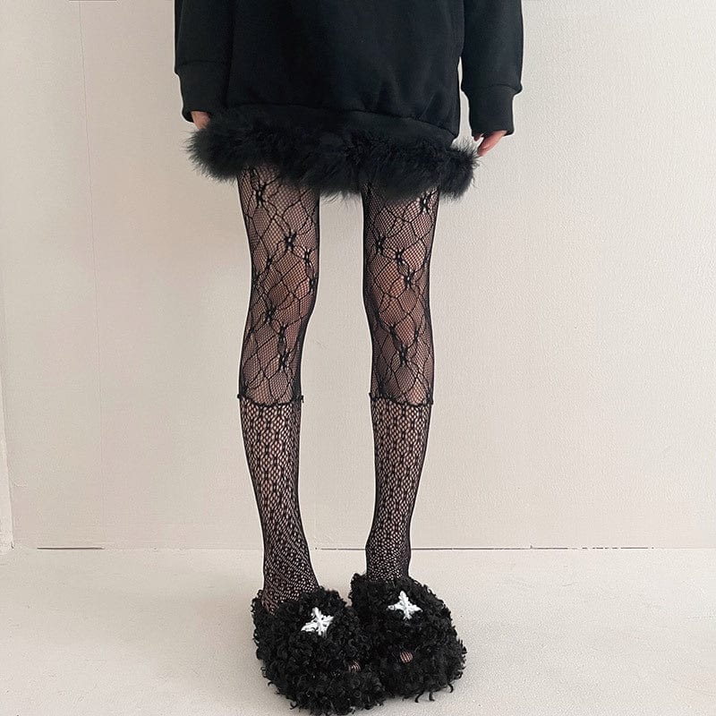 Kobine Women's Punk Splice Fishnet Pantynose