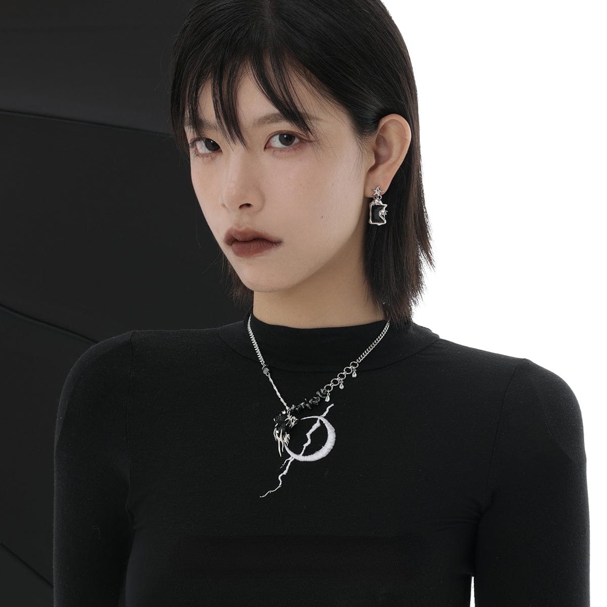 Kobine Women's Punk Starfish Earrings