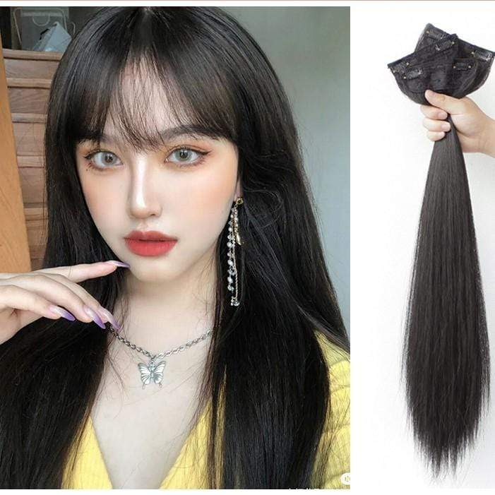 Kobine Women's Seamless Fluffy Synthetic Hair Extension