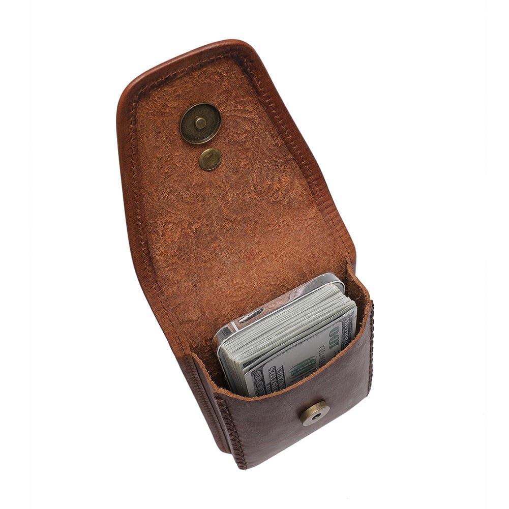 Kobine Women's Steampunk Skull Embossed Mini Bag