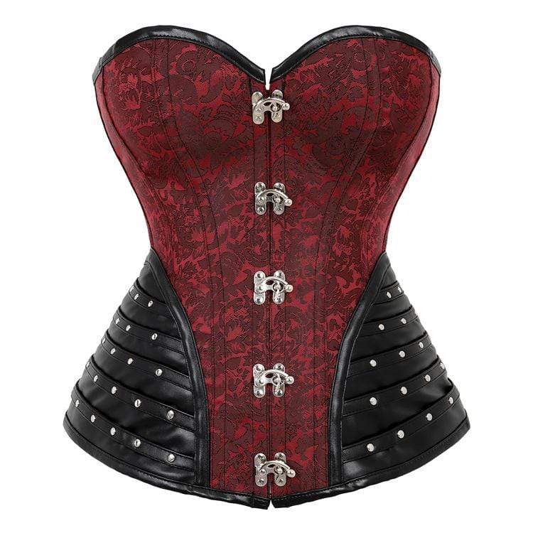 Women's Vintage Jacquard Strappy Overbust Corsets
