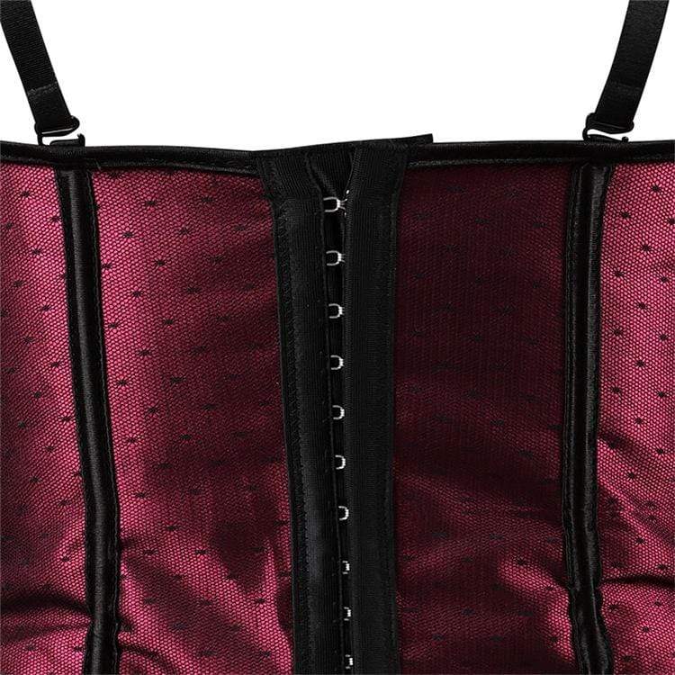 Women's Vintage Mesh Point Overbust Corsets