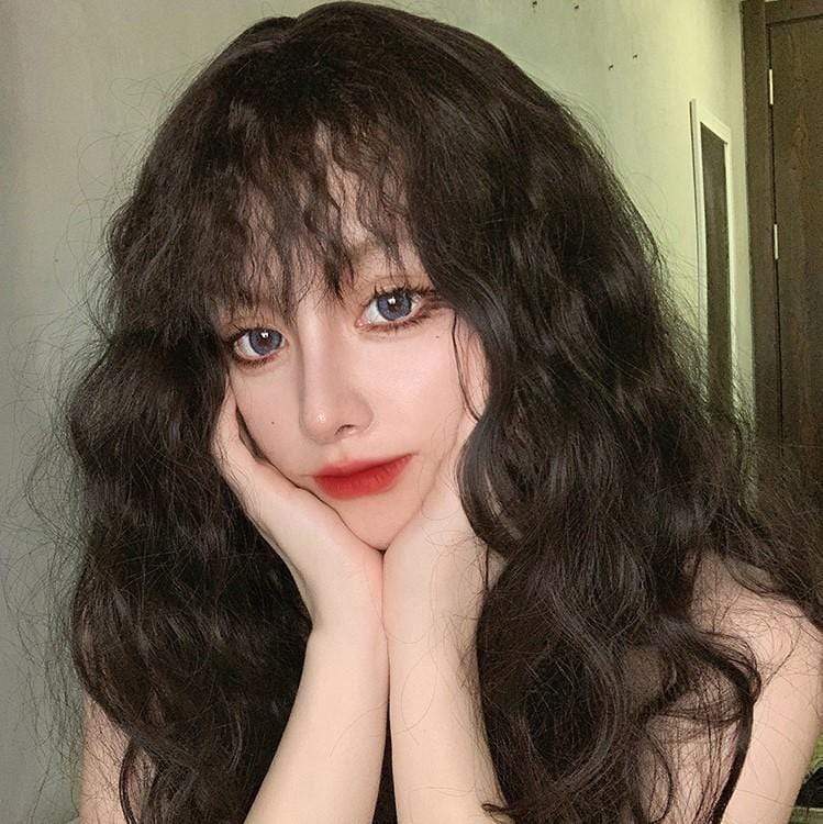 Kobine Women's Yaki Fluffy Synthetic Hair Wig