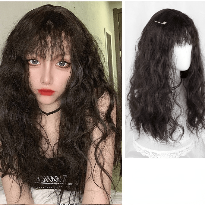 Kobine Women's Yaki Fluffy Synthetic Hair Wig