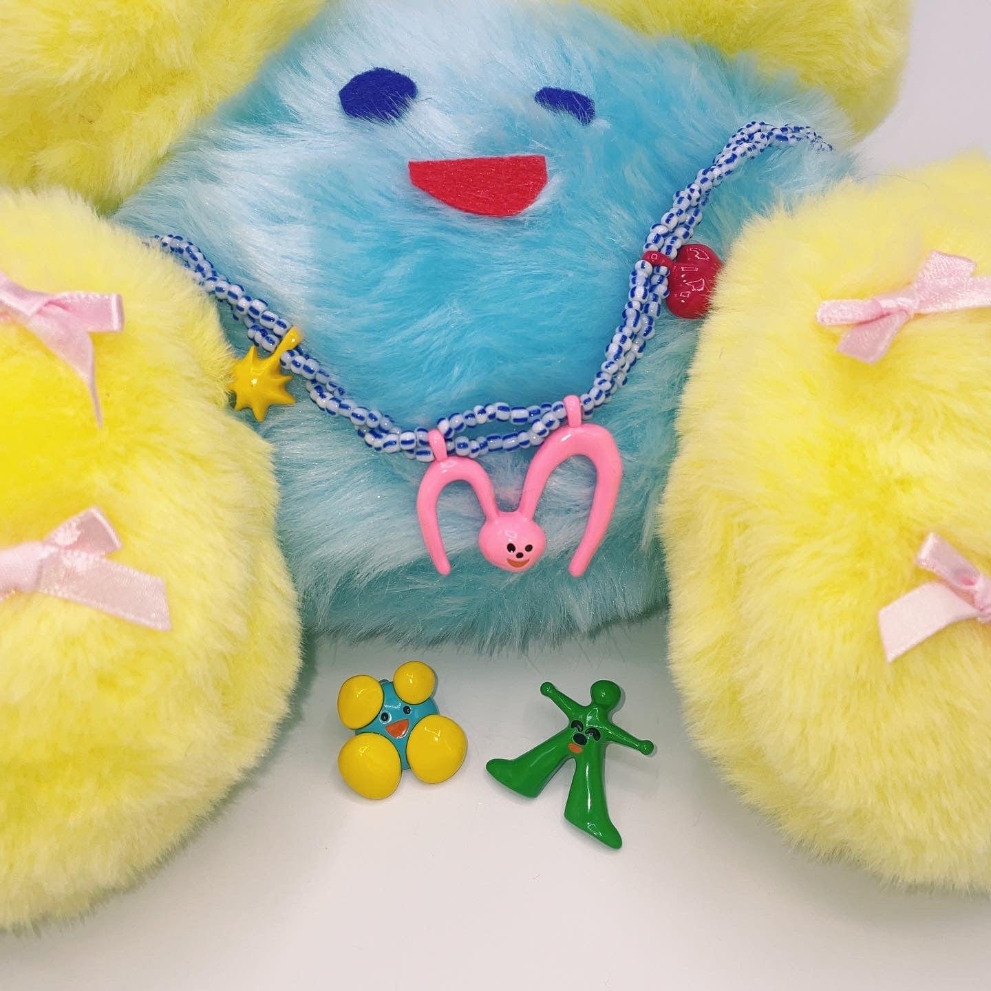 Pink Kawaii Women's Cartoon Asymmetrical Earrings